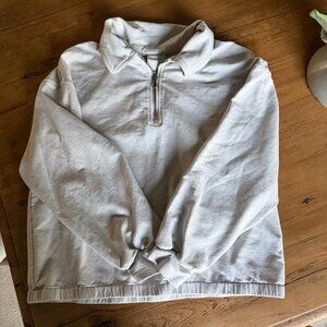 Varley Half Zip Pullover Small Oatmeal Neutral Athleisure
